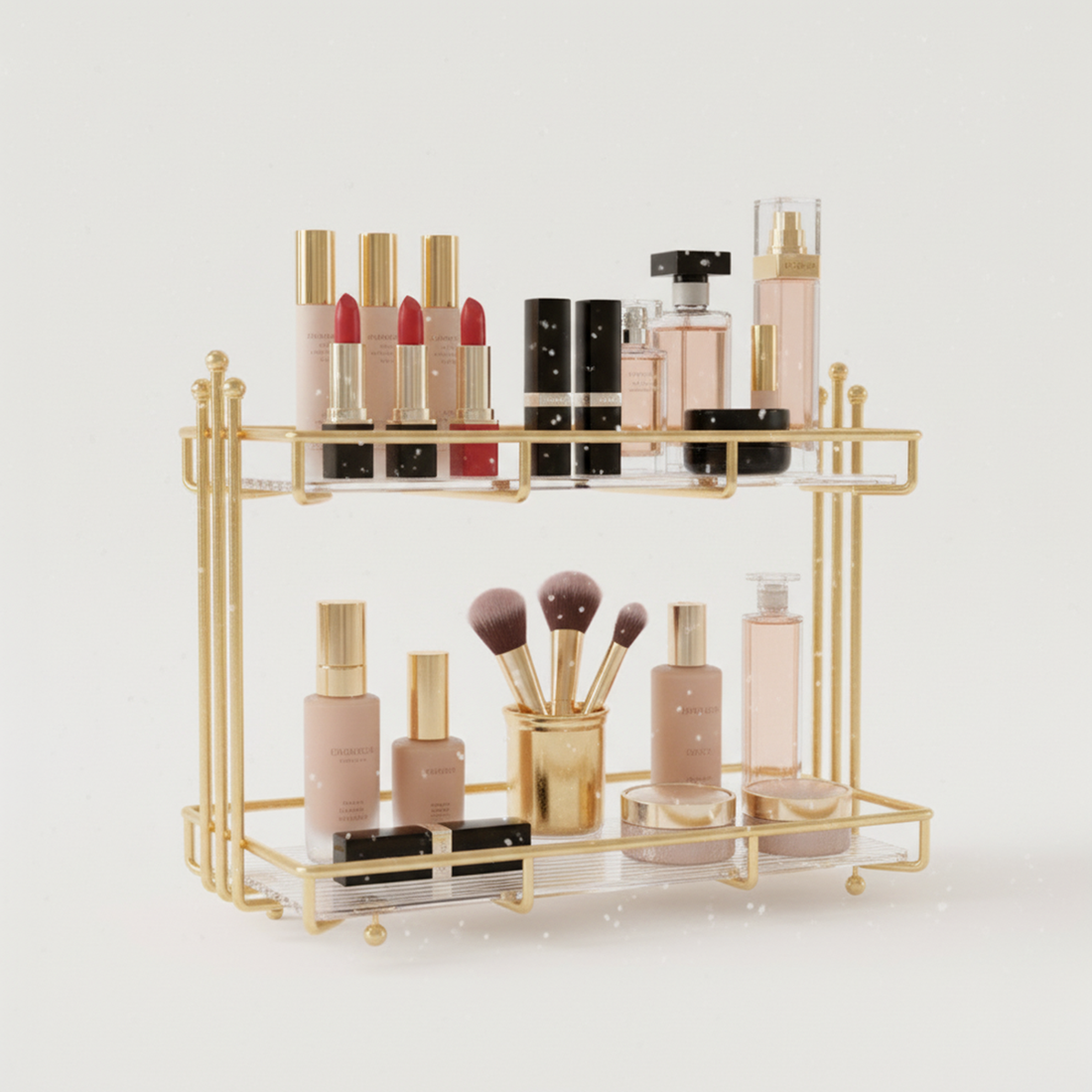 Stylish Cosmetic Organizer High-End Metal